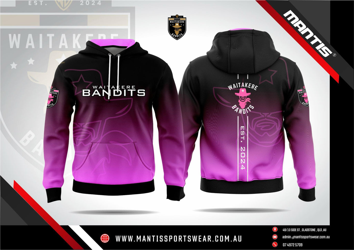 Waitakere Bandits supporter's Hoodie