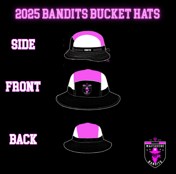 🏴‍☠️ 2025 Waitākere Bandits Bucket Hat