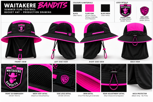🏴‍☠️ 2026 Waitākere Bandits Bucket Hat